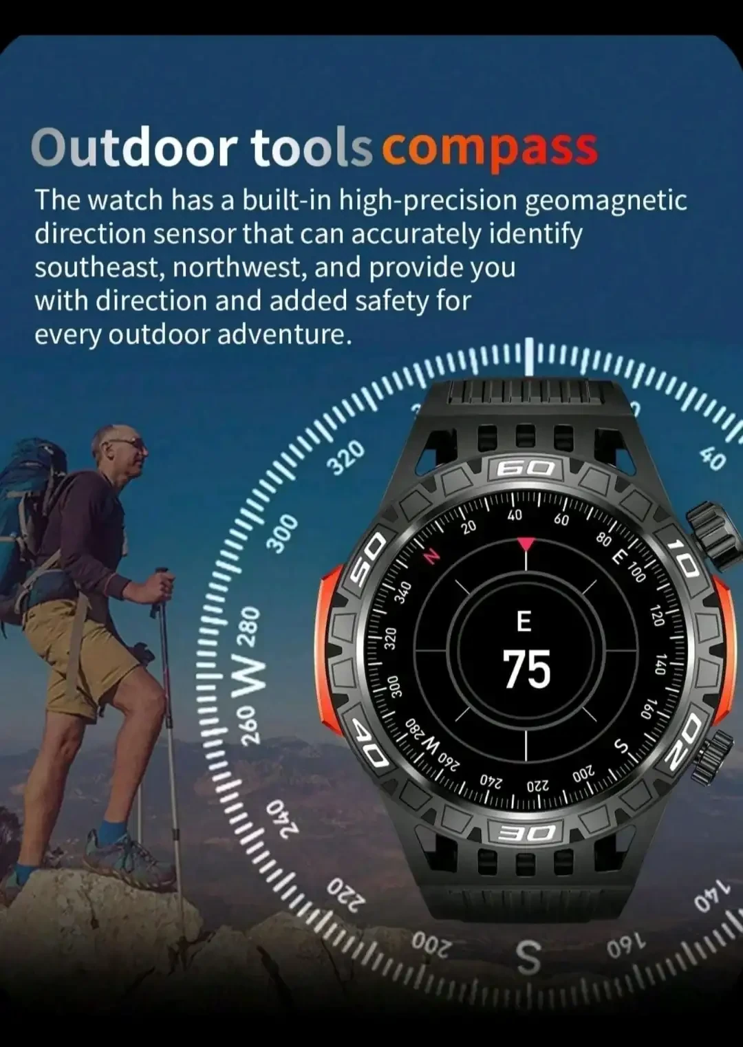 Reloj Smart grado Militar  8