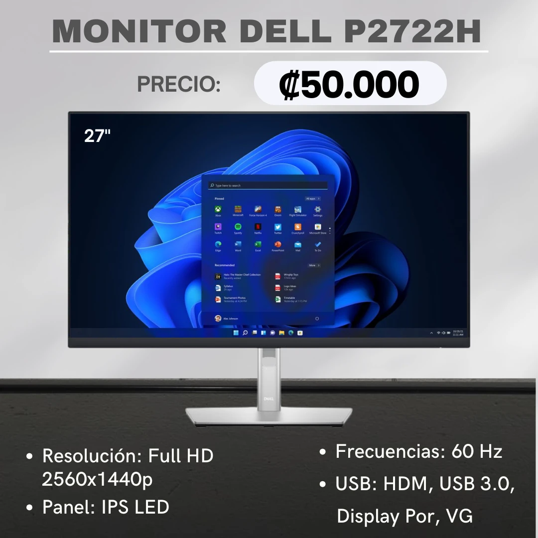 MONITOR DELL P2722H
