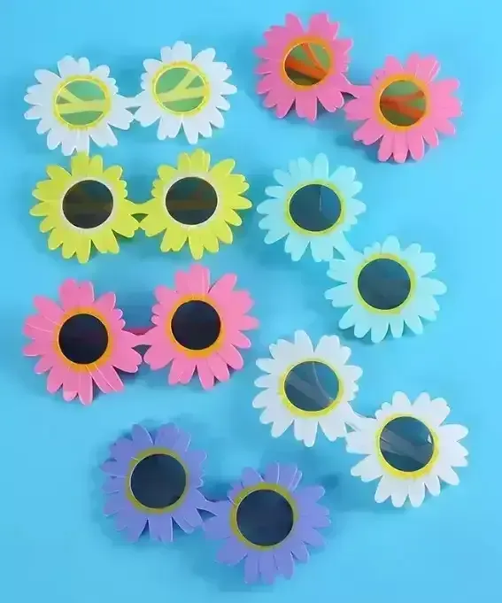 Anteojo plastico flores 