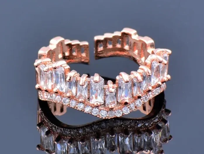 Anillo Baguete A4287