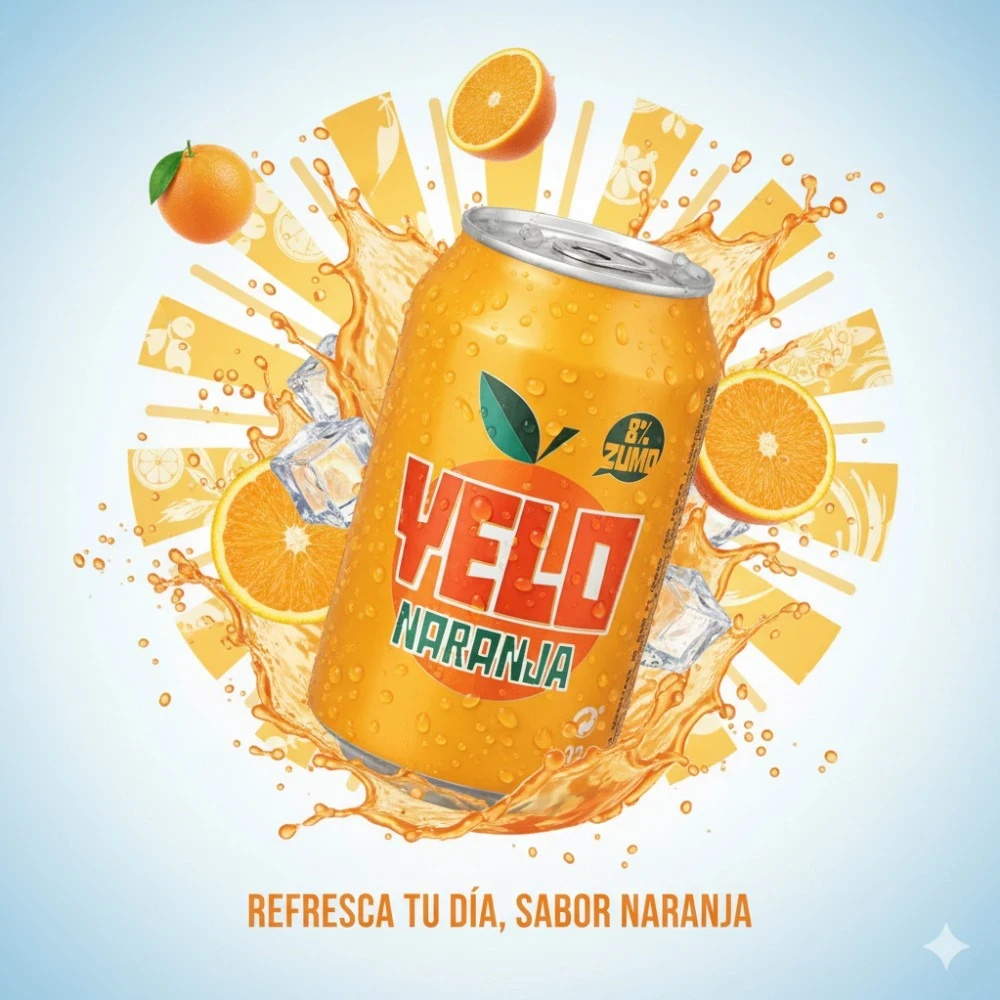 YELO NARANJA LATA 330ml 