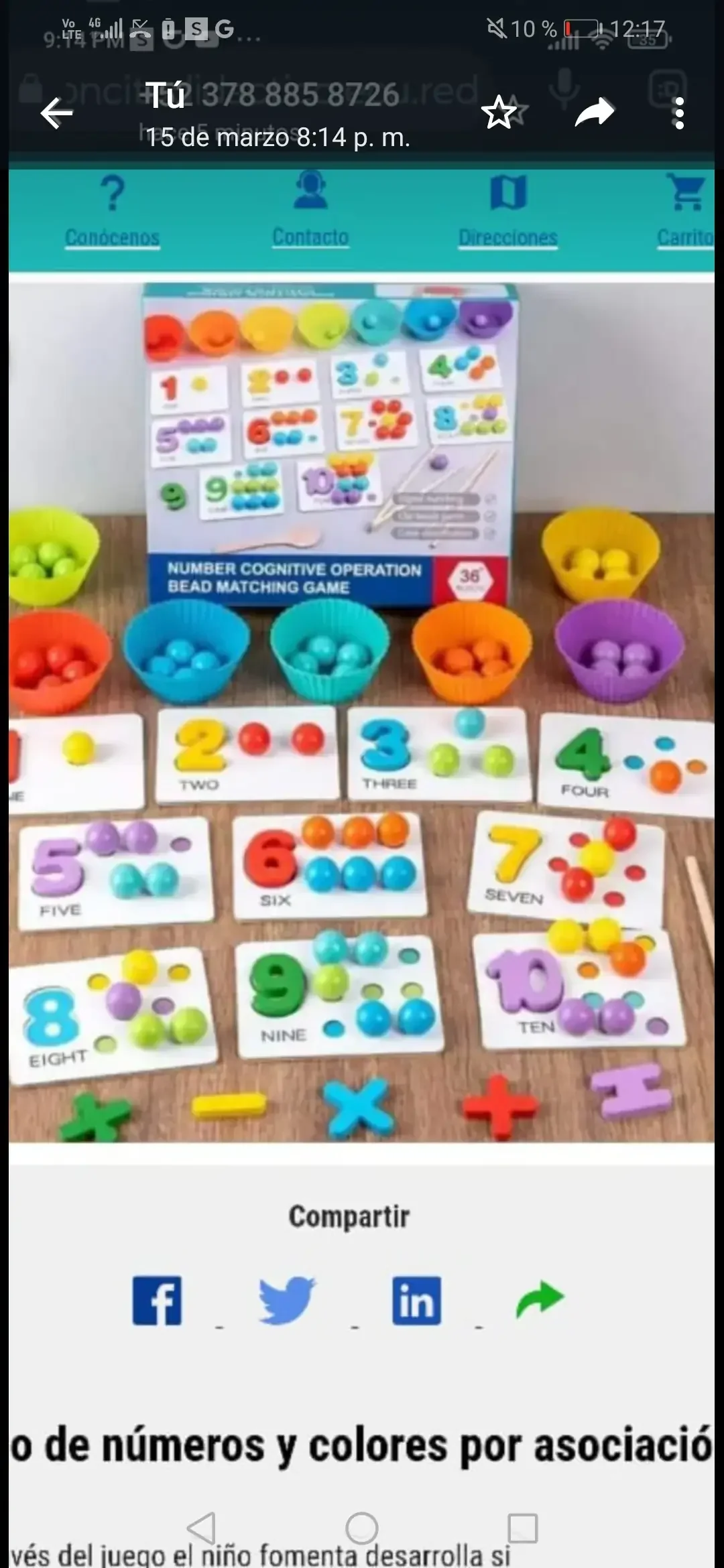 Juego asociación y operaciones 
