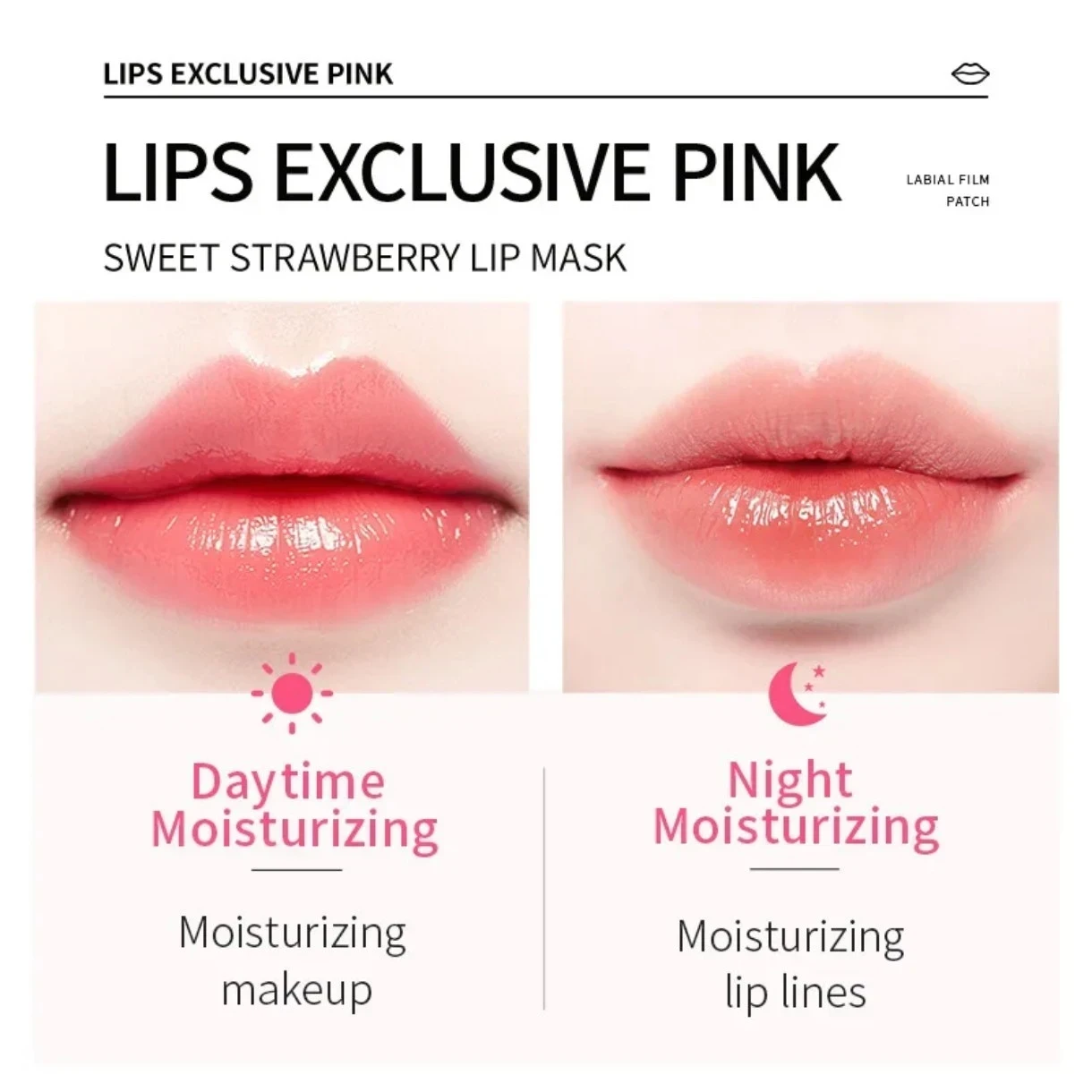 ✨ CAJA DE 20 PARCHES DE Mascarilla Hidratante para Labios SADOER – Sweet Strawberry ✨ 2