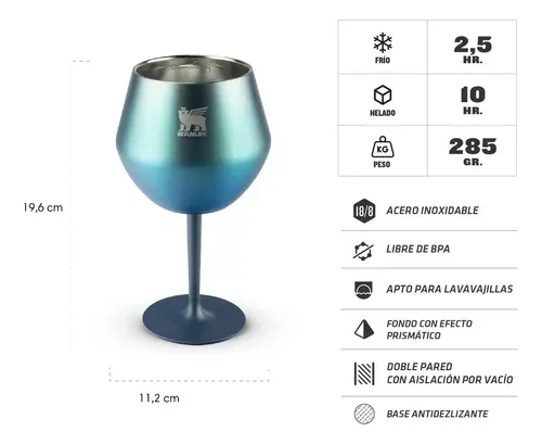 COPA COCTEL VASO STANLEY ACERO INOX SPIRIT 500ML 2