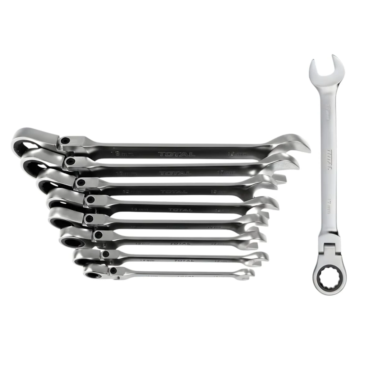 THT102RK586 Set de llaves combinadas con ratchet flexible 8pcs total 2