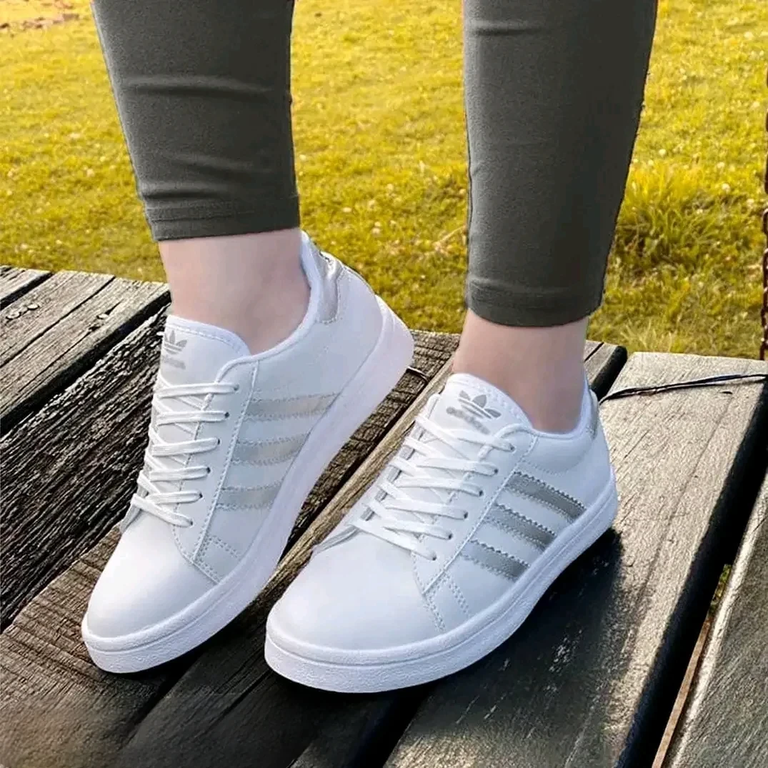 Adidas Blanco/Plateado Dama