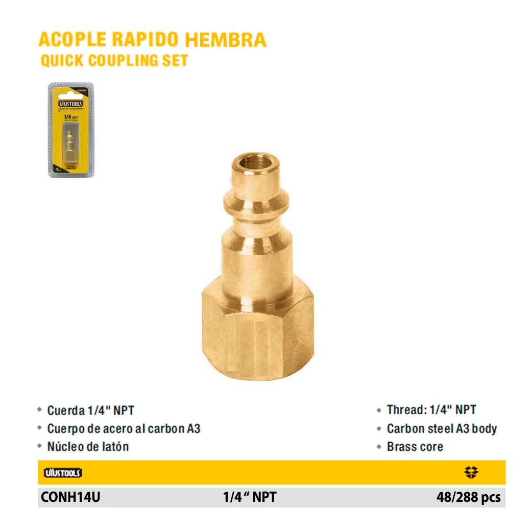 ACOPLE RAPIDO HEMBRA UYUST 1/4"