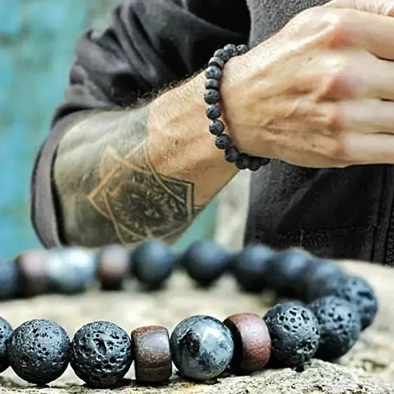 PULSERA PIEDRAS VOLCANICAS