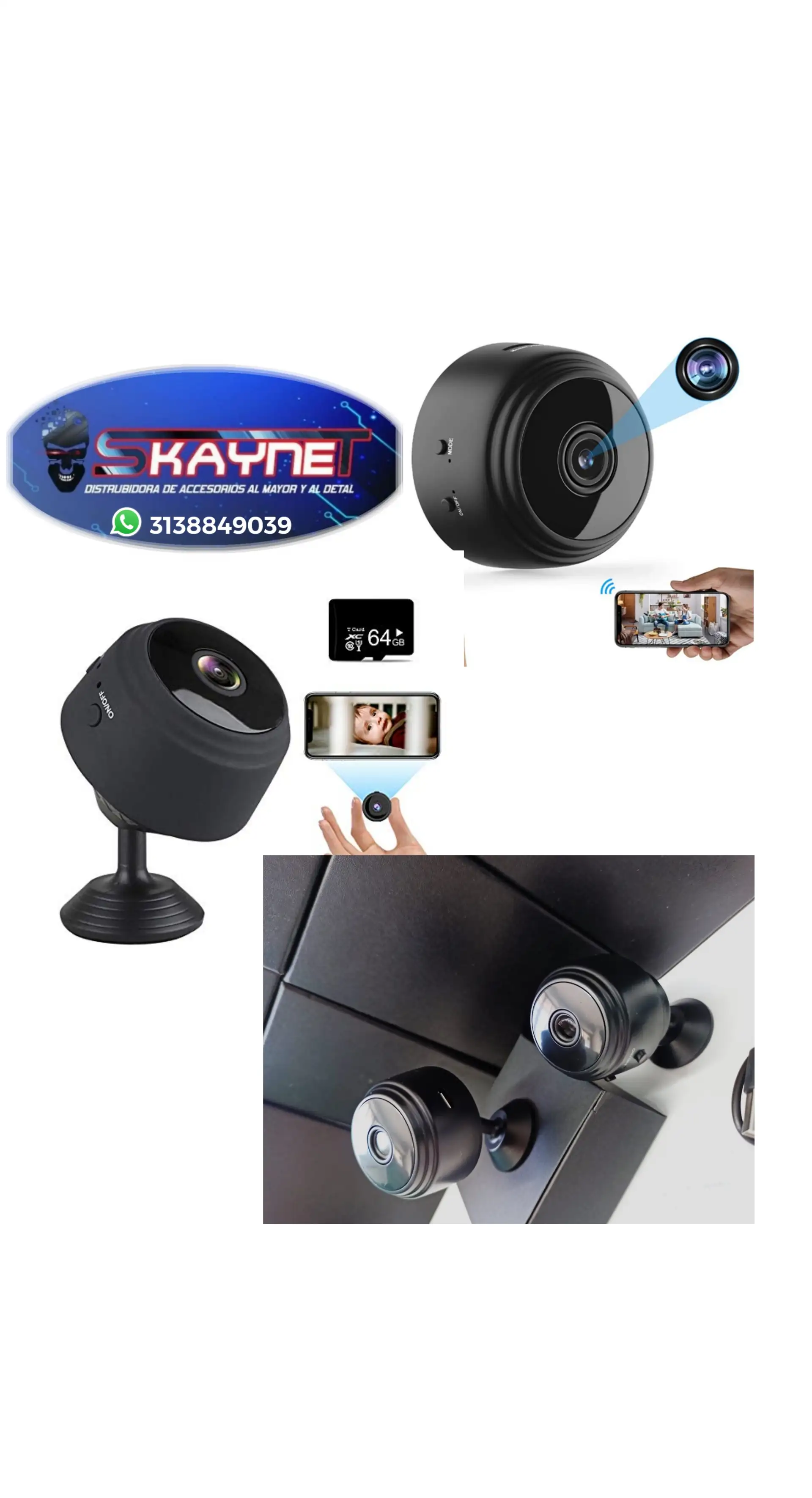 🎦📷Mini Cámara Espía Inalámbrica Wifi Full HD 📹📸