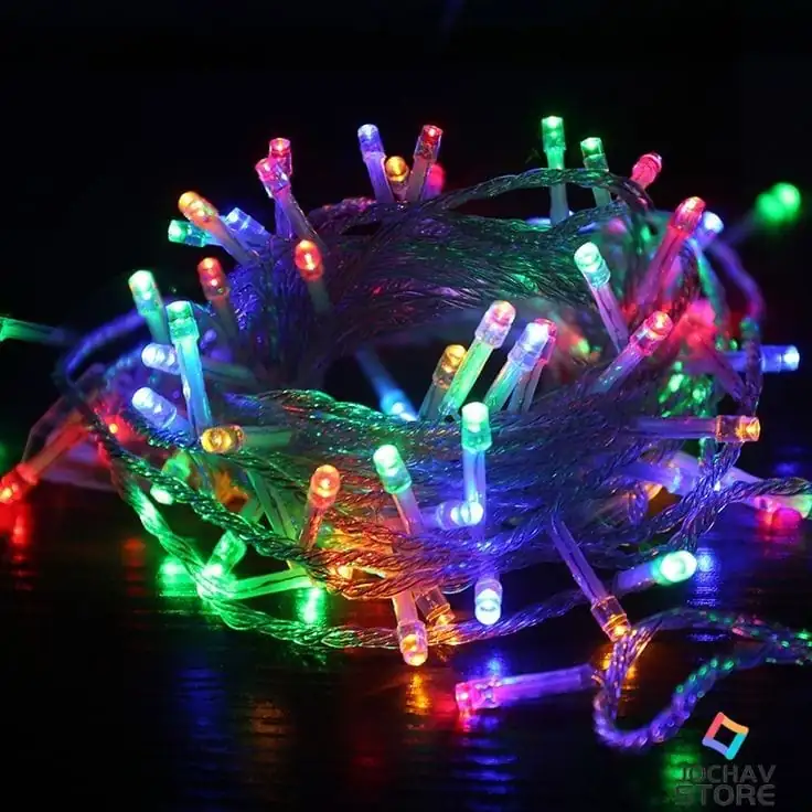 Luces led navideñas multicolor musical 