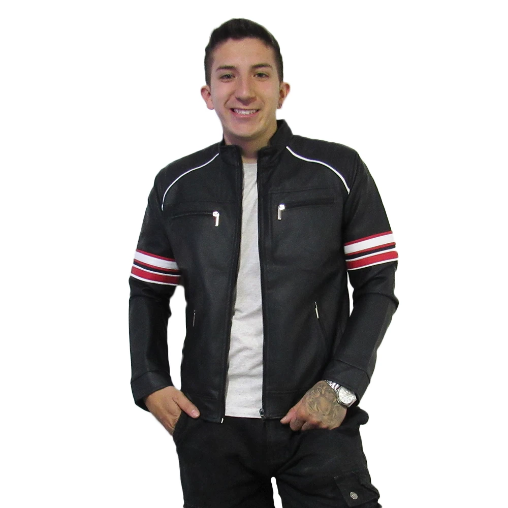 Chaqueta en cuero tex para hombre