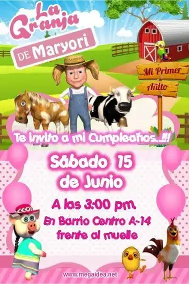 Invitación en video y estática de Granja Zenón Niña