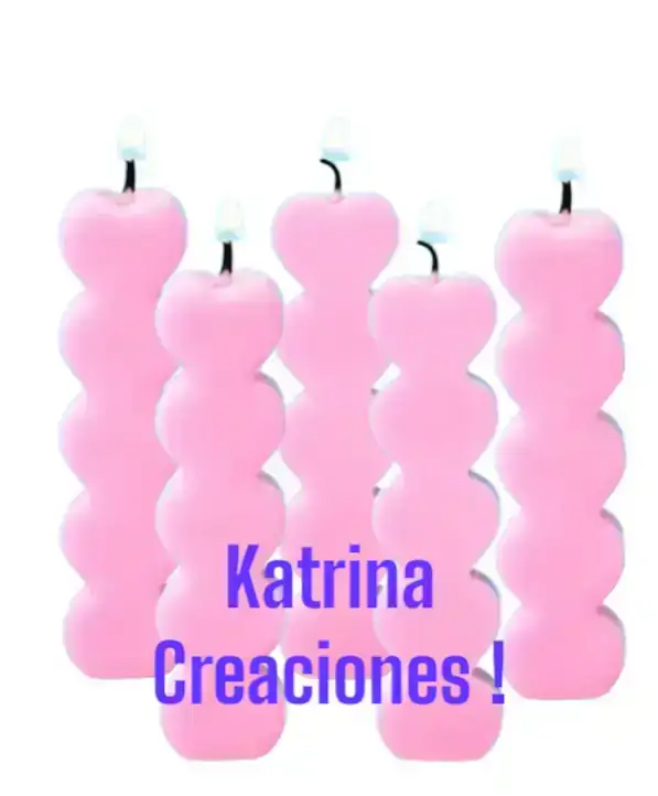 Souvenirs kits  x 20 velas  pequeños corazones. 