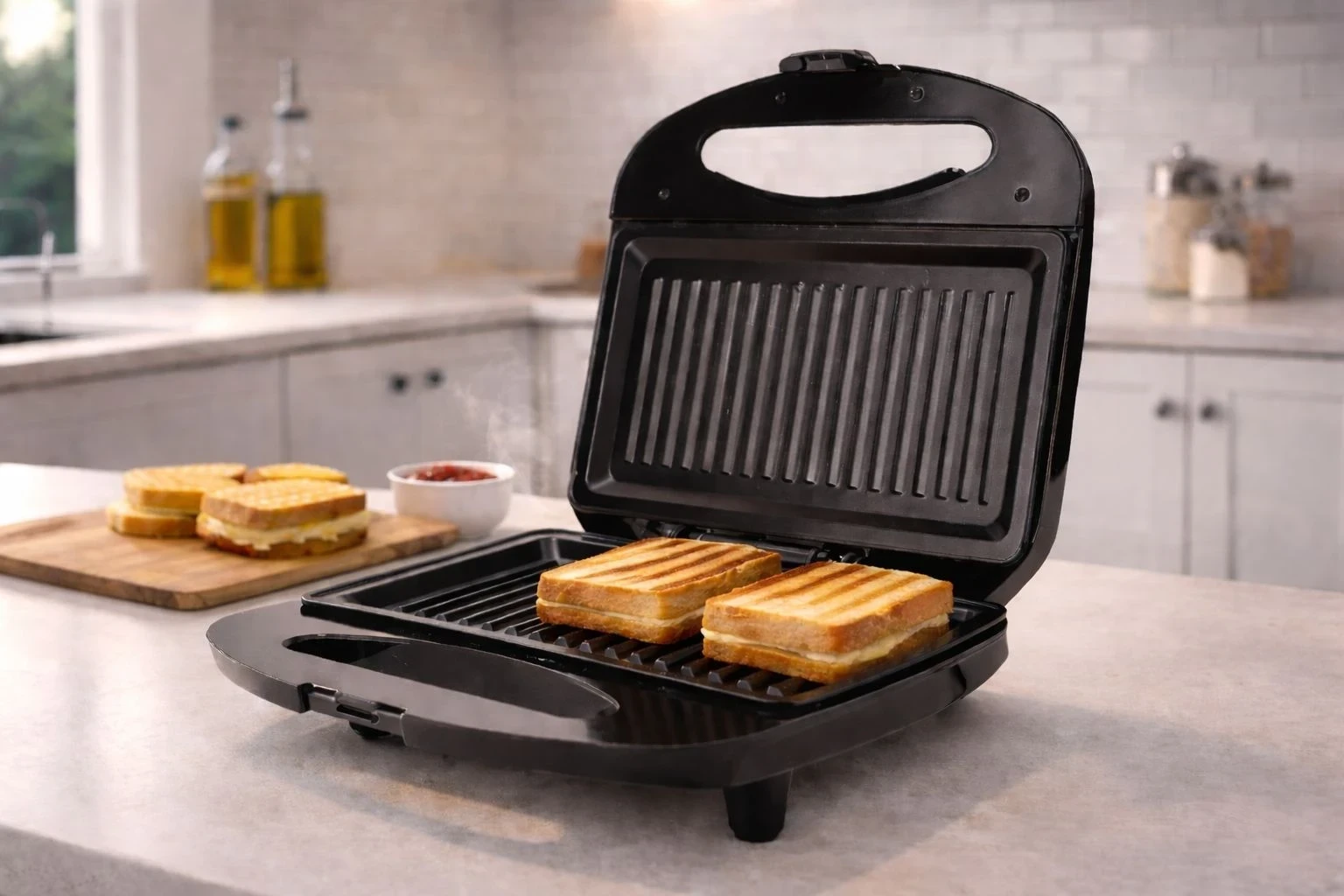 SANDWICHERA PANINI ELECTRICA  WINCO ANTIADHERENTE 