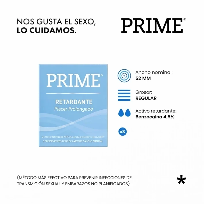 Preservativo Prime Retardante