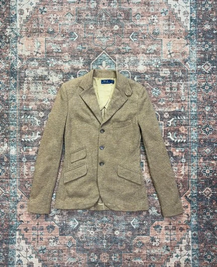 POLO RALPH LAUREN HERRINGBONE TWEED BLAZER