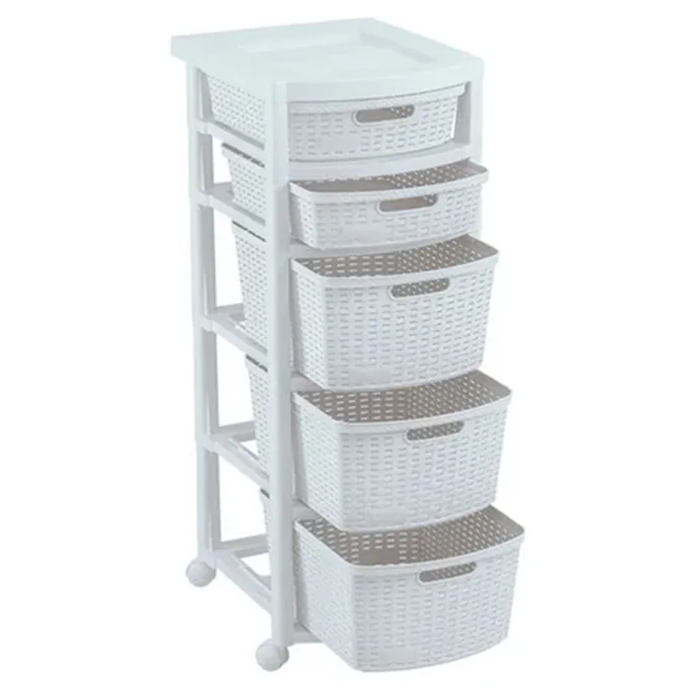 Cajonero 5 Gavetas 2P/3G Rattan  3