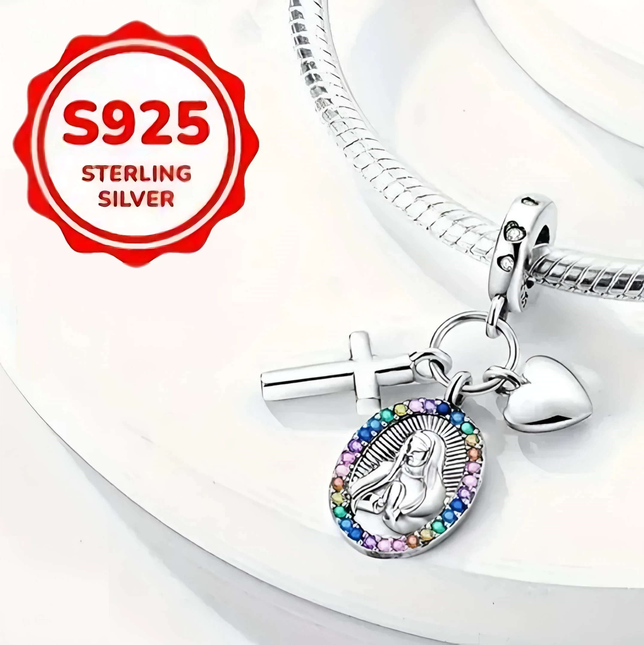 COLGANTE CON MEDALLA PLATA 