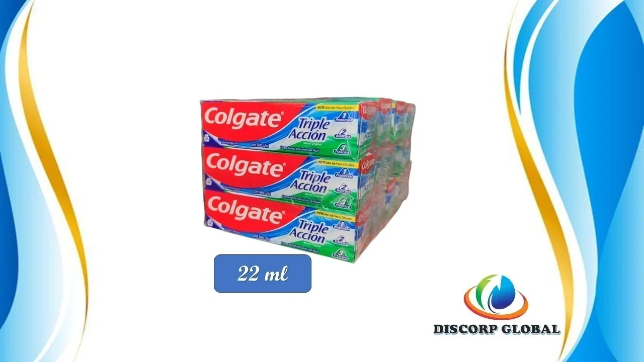 PASTA DENTAL COLGATE TRIPLE ACCION 22 ml x 12 UND