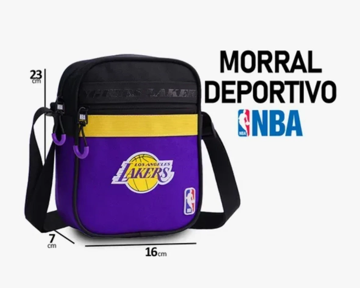 Morral NBA LAKERS violeta amarillo negro 2