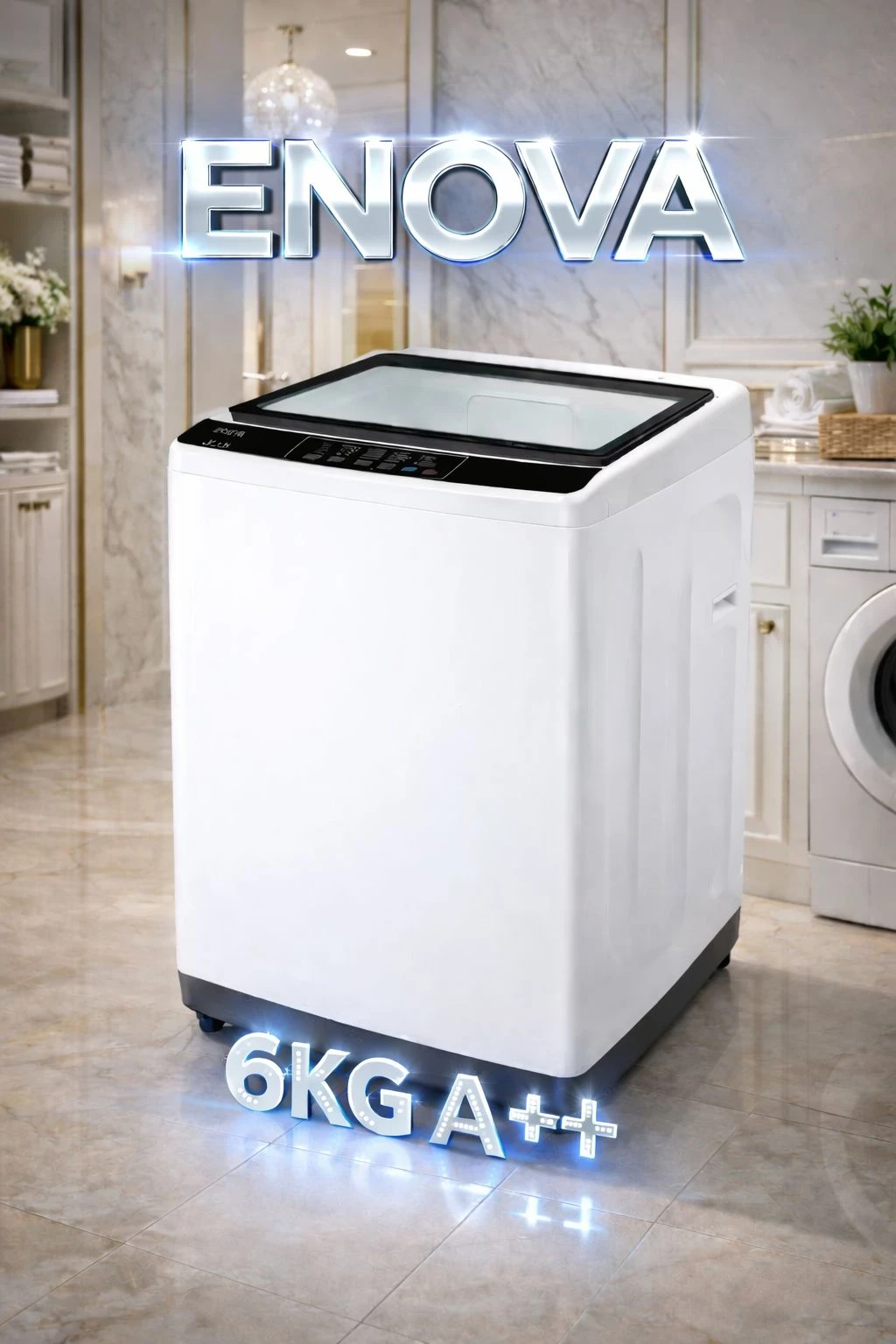 LAVARROPAS ENOVA 6KG BLANCO A++