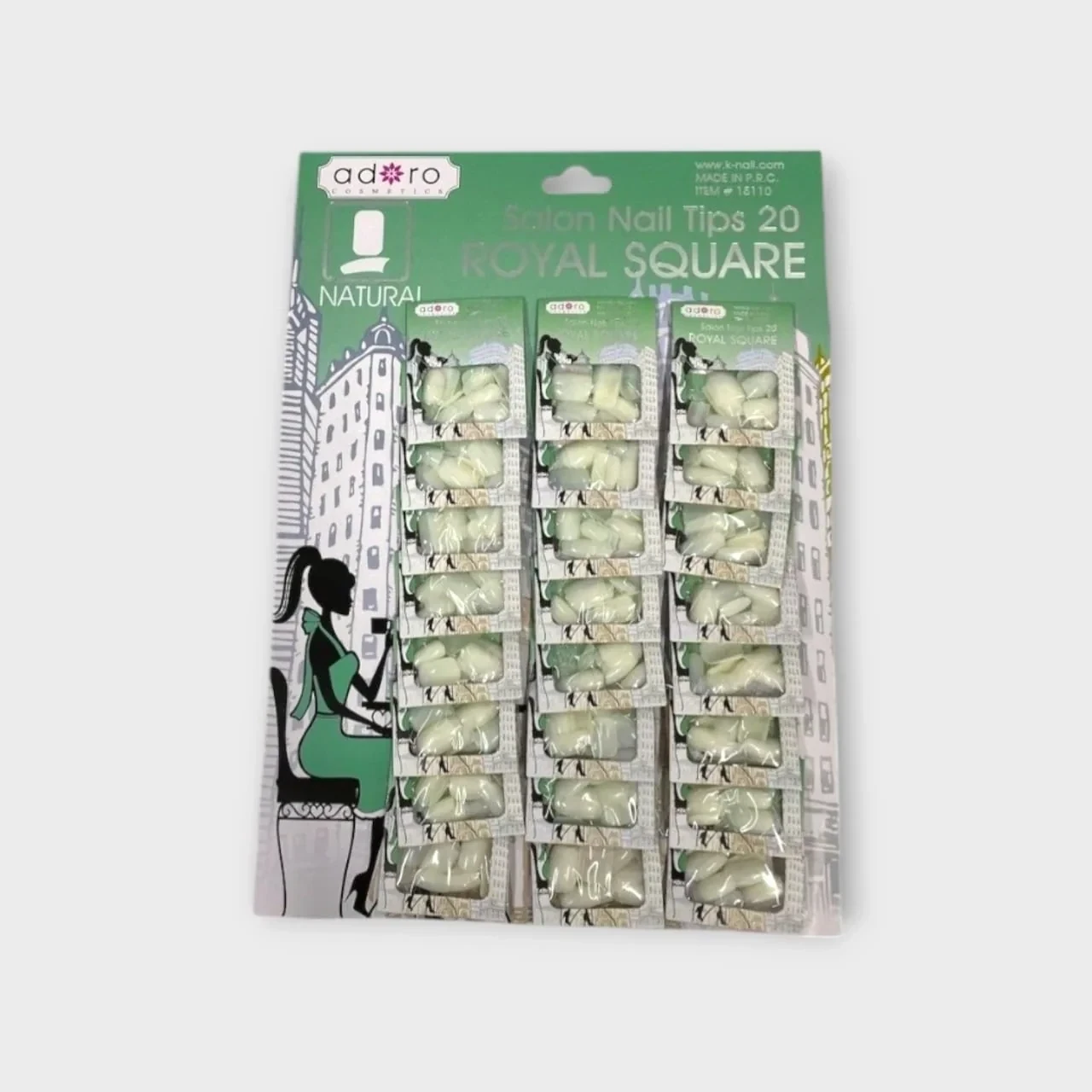 adoro una x10pcs royal square verde 15110