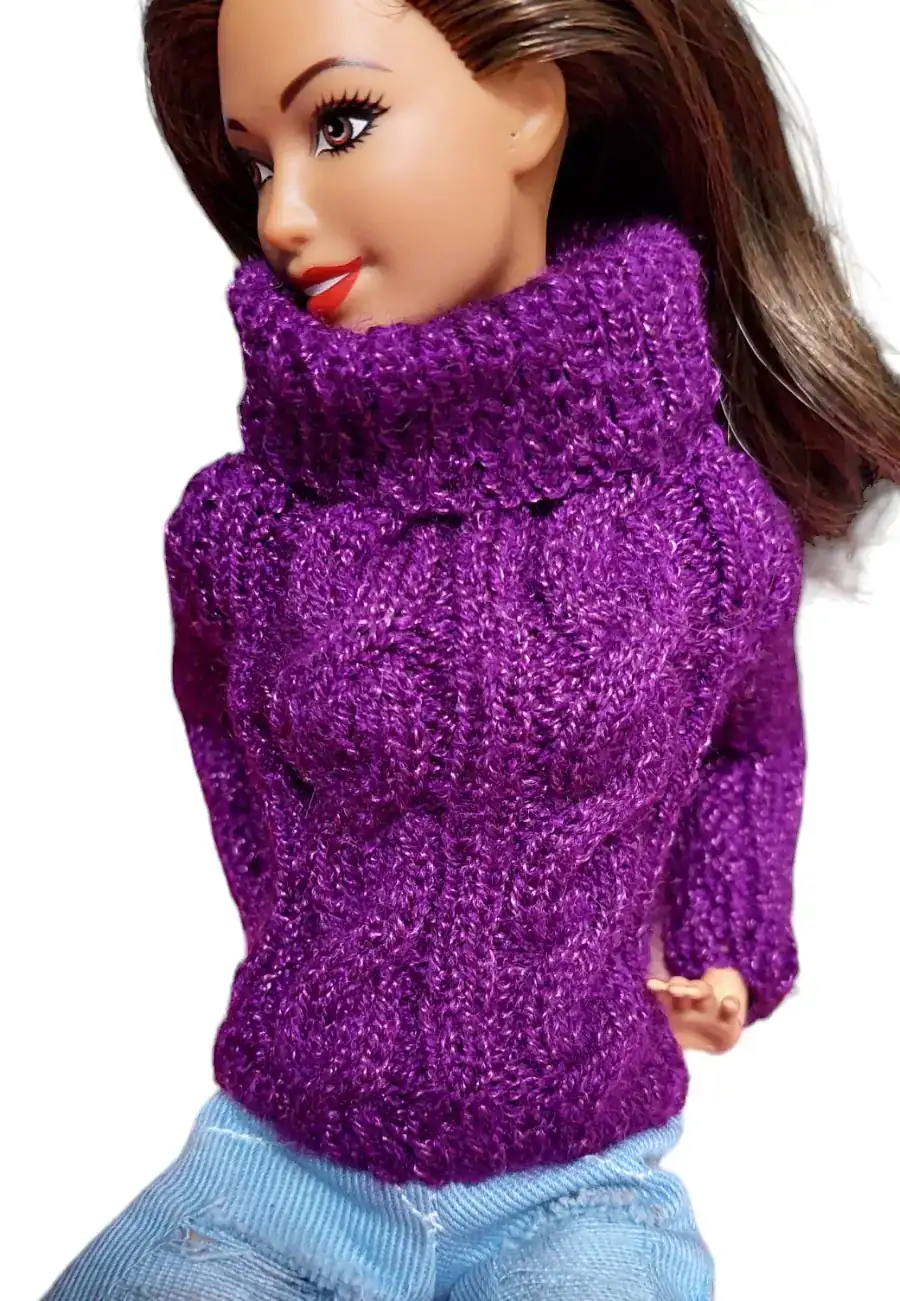 Suéter Trenzado Morado
