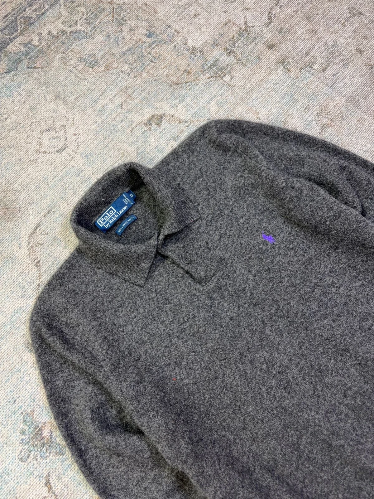 POLO RALPH LAUREN 100% LAMBSWOOL POLO SWEATER 5