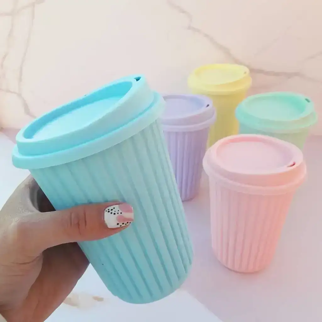 Vaso térmico Rayado Pastel.
