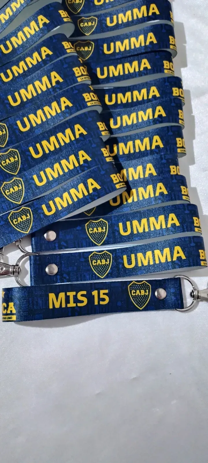 Llavero cinta 10cm con mosquetón pack por 50 unidades 