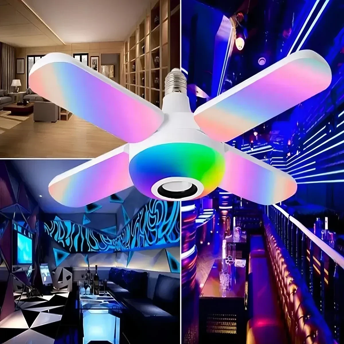 Ampolleta Parlante Bluetooth 50w Luces RBG 2