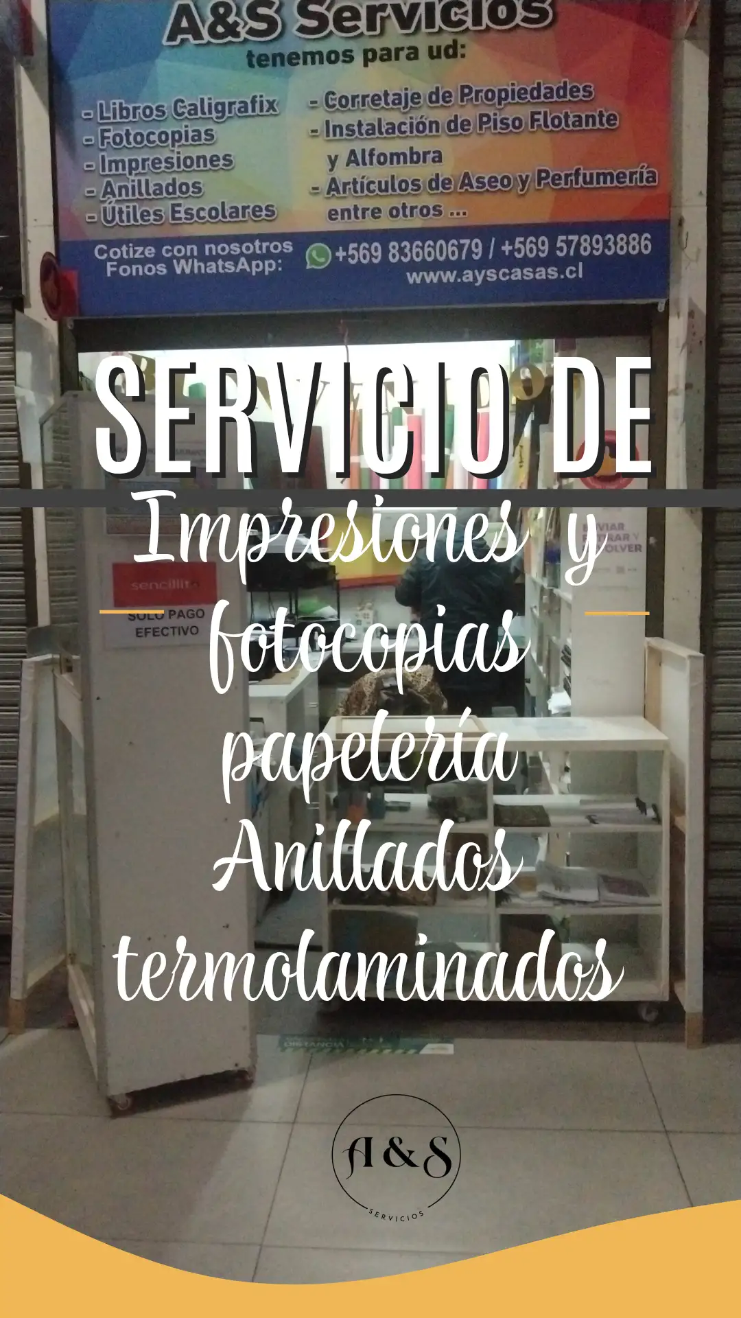 Impresiones, fotocopias, papeleria, anillado, termolaminados 
