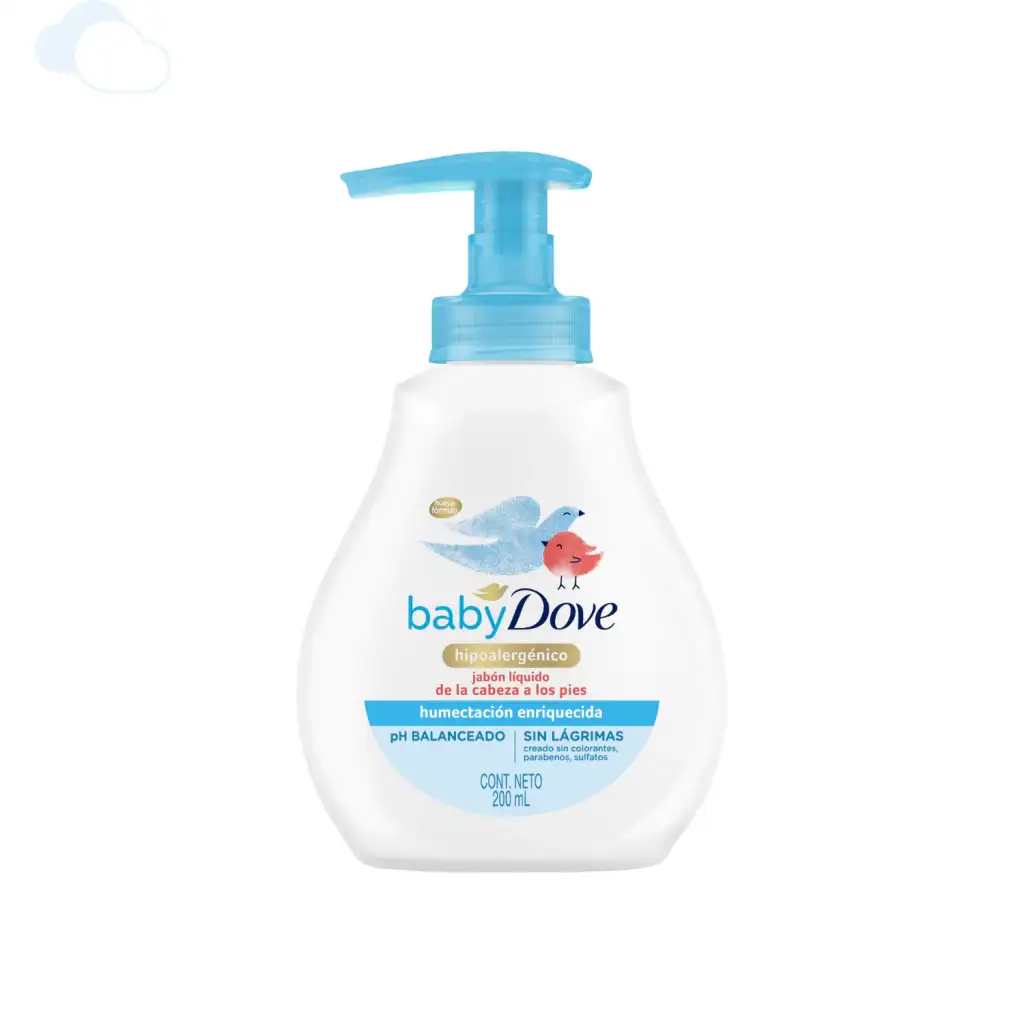 Dove Baby Jabón Líquido Humectación Enriquecida X 200ml