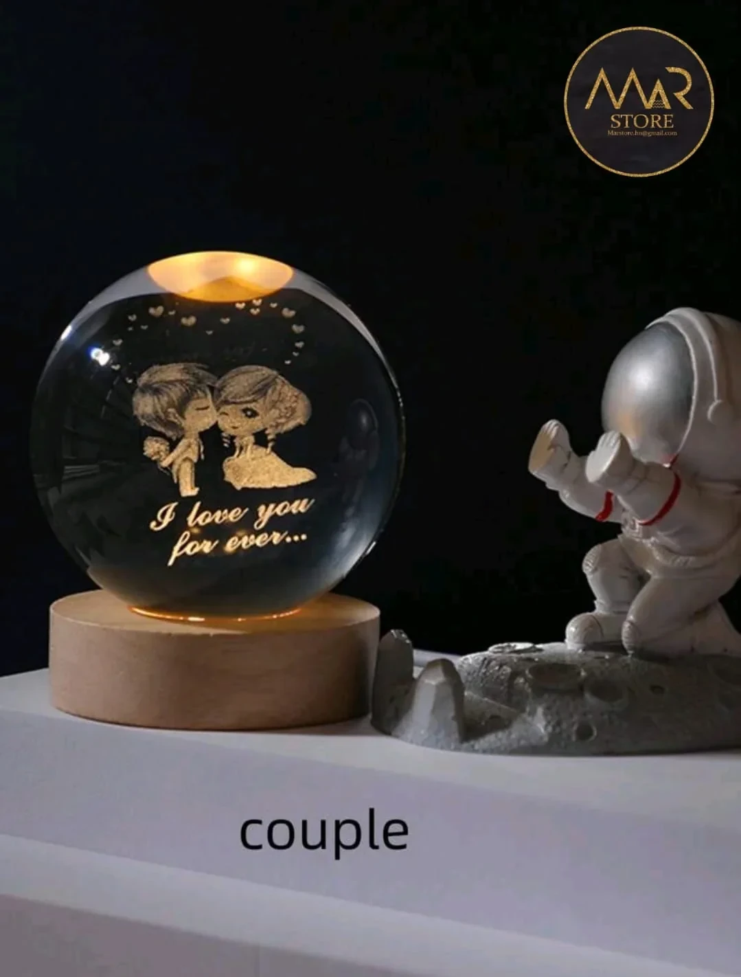 Lampara de cristal led (USB)