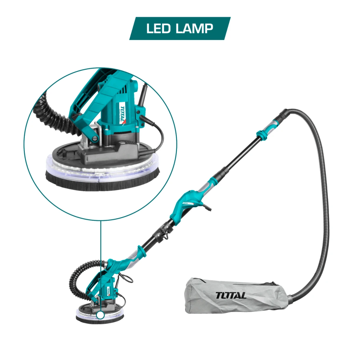 TWS10501 Lijadora de pared y techo drywall 1050w total 4