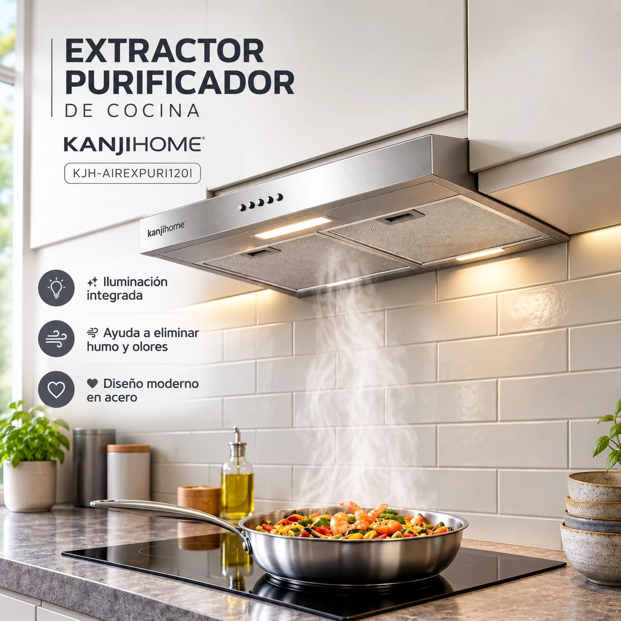 Extractor Purificador De Cocina Kanjihome 