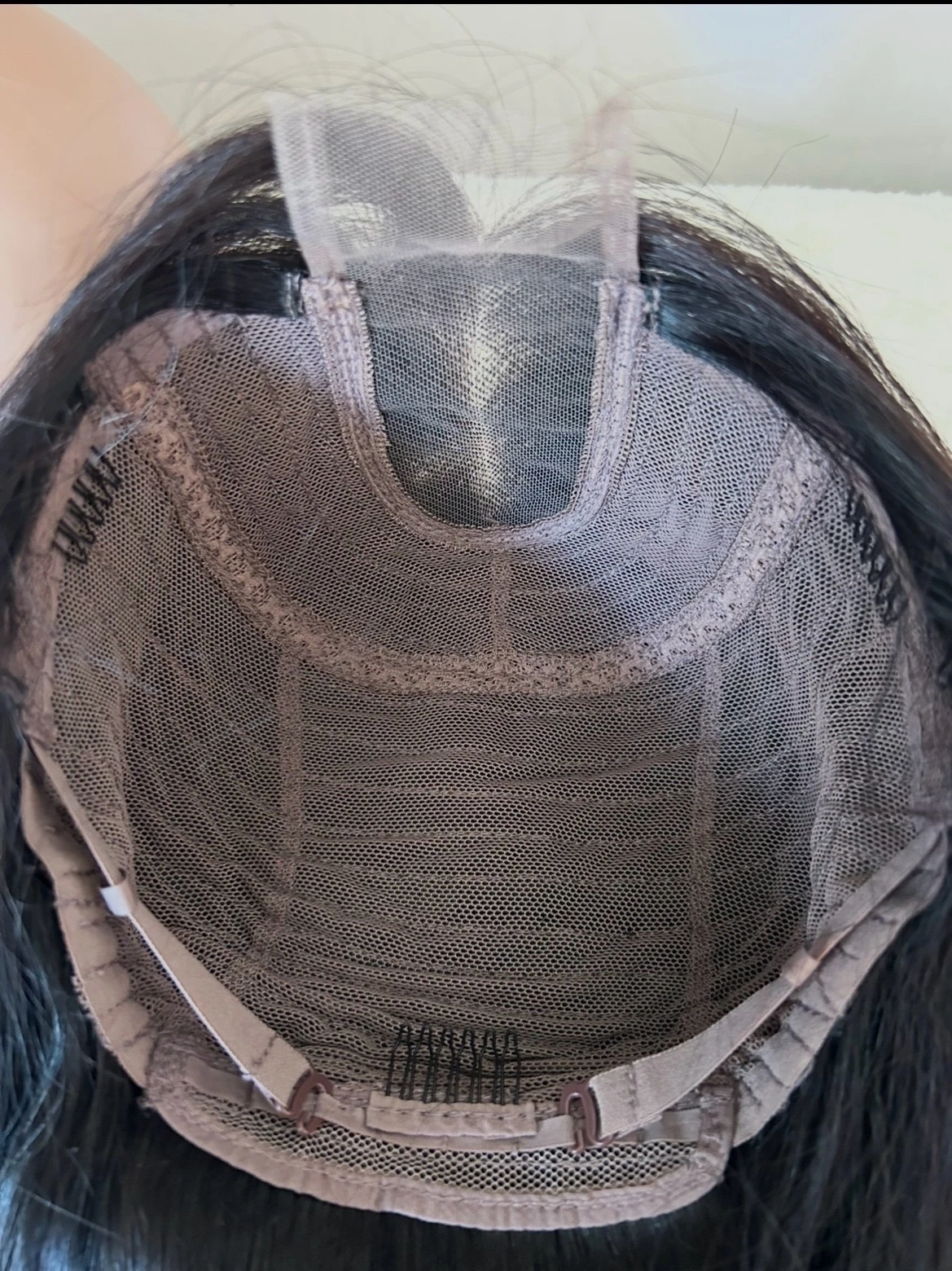 Peluca de cabello humano  16 pulgadas, frontal lace 4x2  5