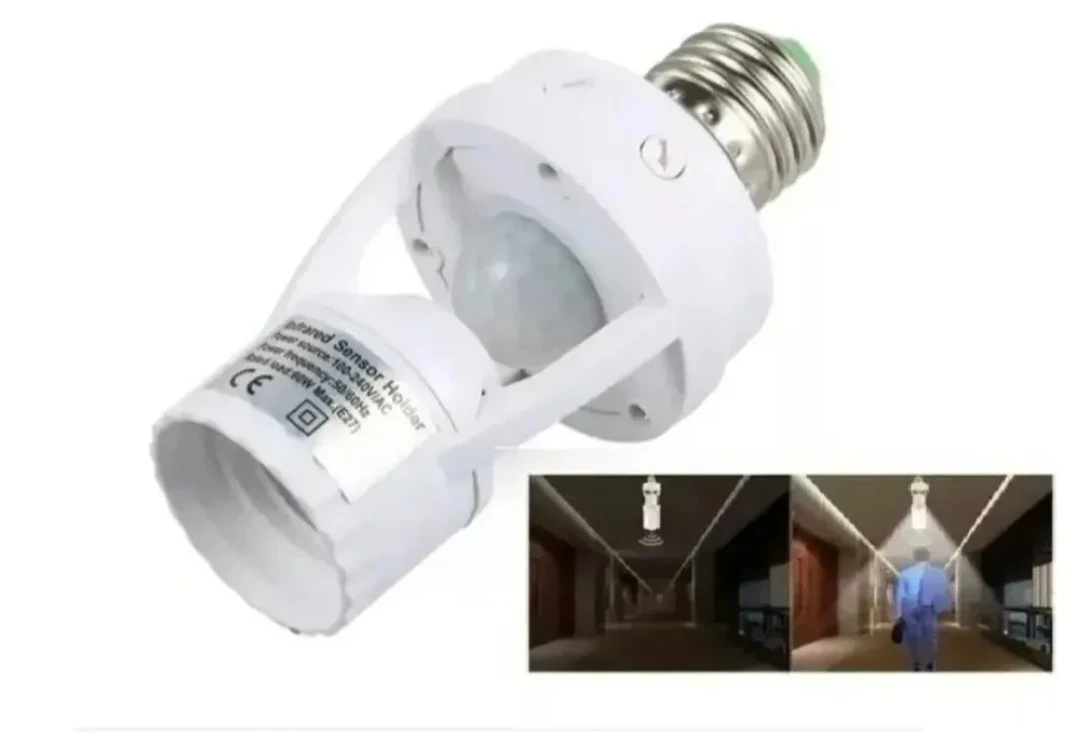 Soquete Con Sensor Movimiento Ampolleta Adaptador 360° 3