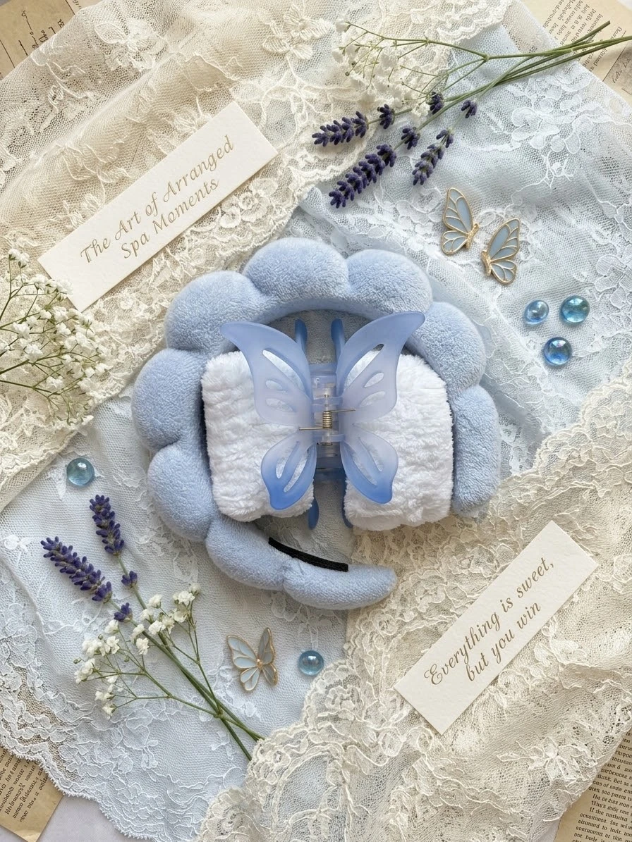 SET DE SKINCARE (valeriana, muñequeras y pinza para el cabello)  4