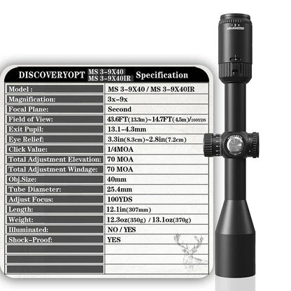 MIRA TELESCÓPICA MS 3-9X40IR-L 5