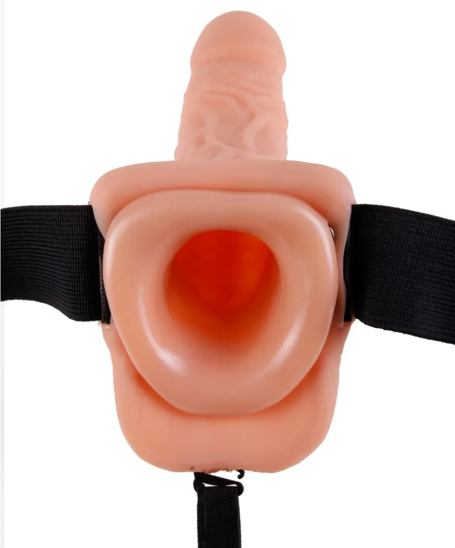 9" Hollow Strap-On with Balls 4