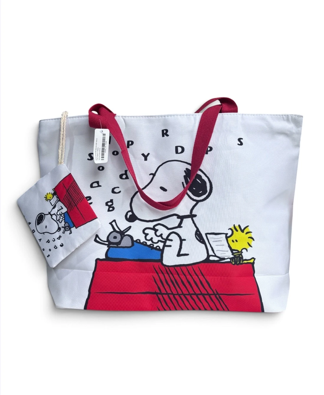 Bolsa jumbo con monedero snoopy 