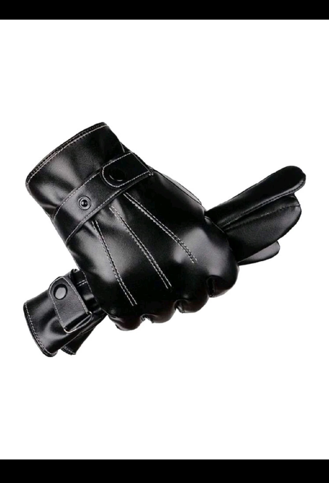 Guantes Térmicos Elegantes Tipo Cuero con Pantalla Táctil