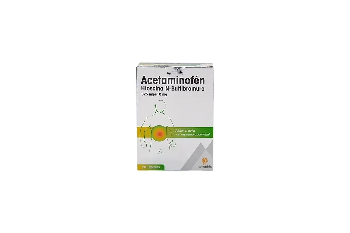 ACETAMINOFEN + HIOSCINA TBL X 20 MEMPHIS