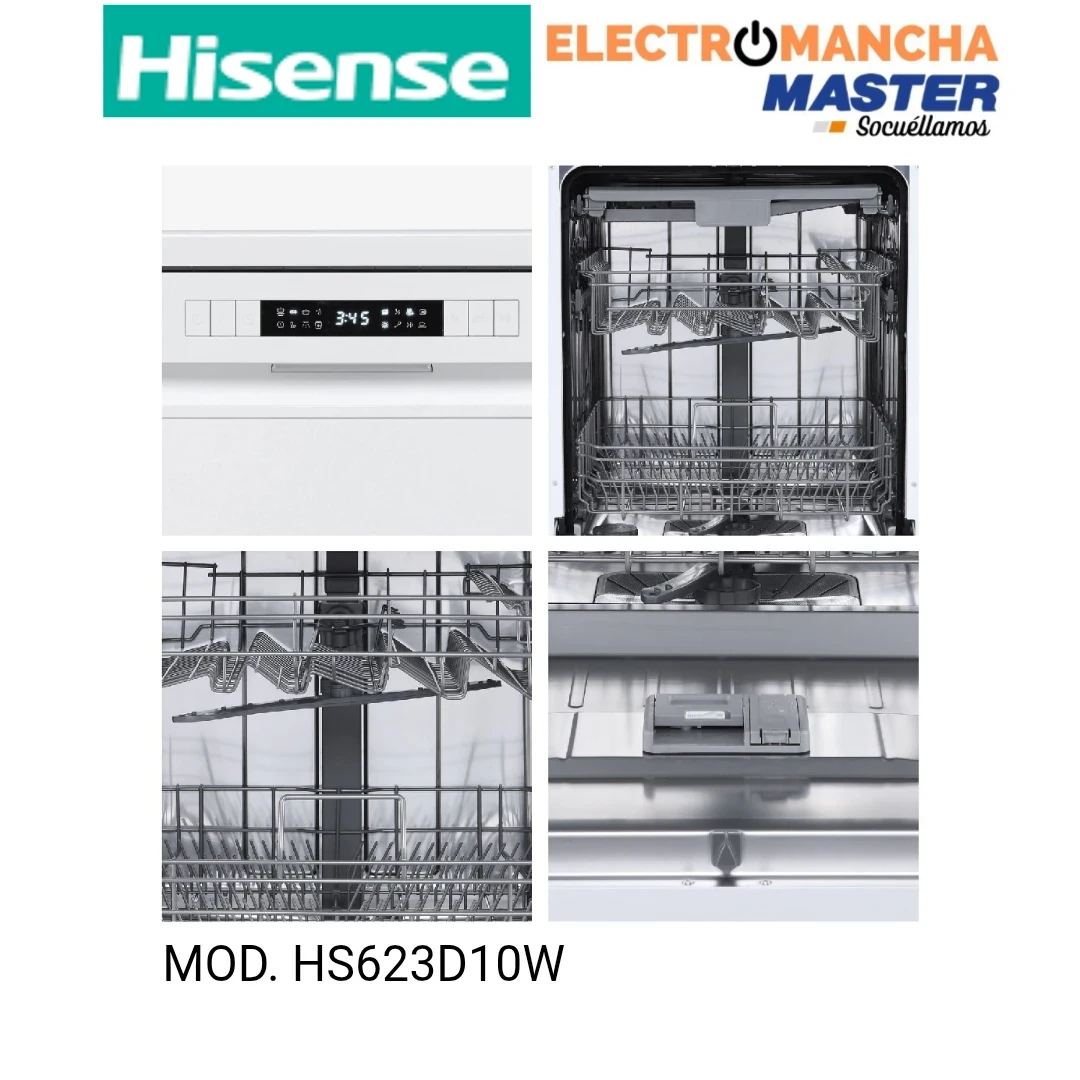 LAVAVAJILLAS HISENSE HS623D10W 3 BANDEJA BLANCO D 4