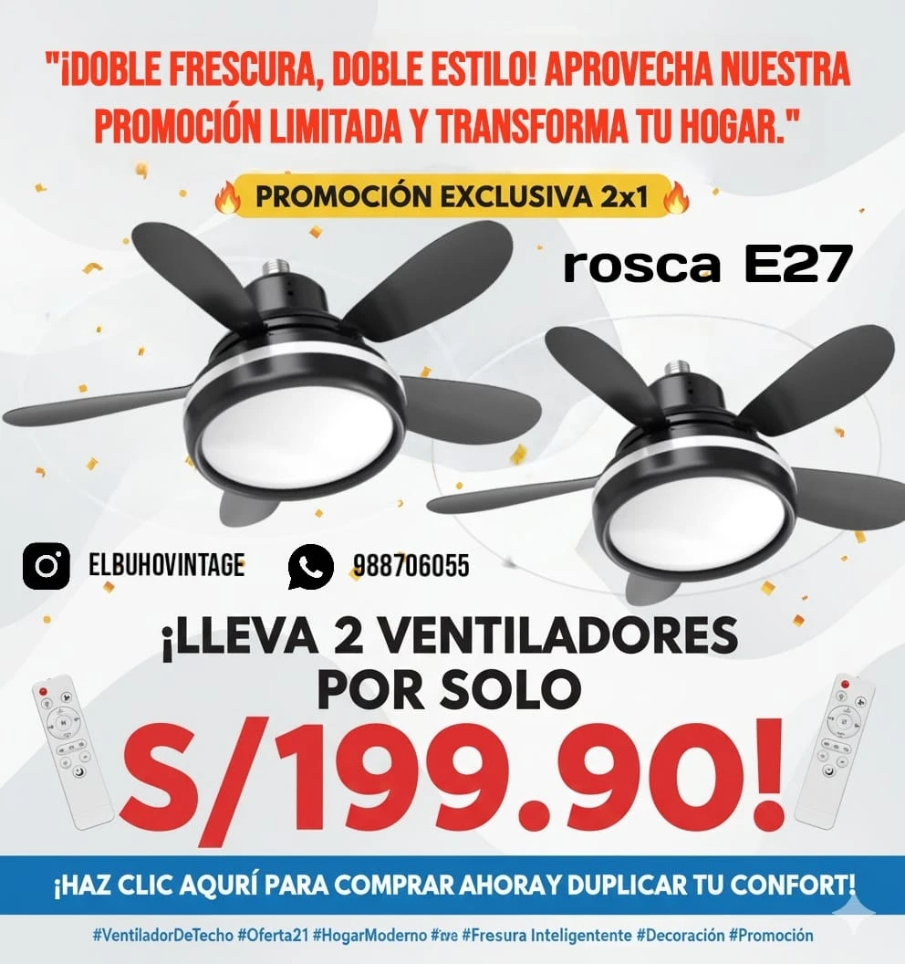 Foco Ventilador 32w