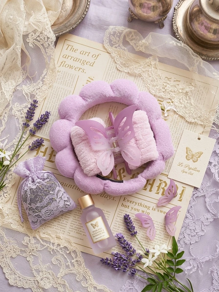 SET DE SKINCARE (valeriana, muñequeras y pinza para el cabello)  5