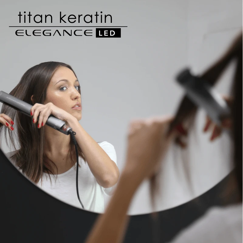 Planchita de Pelo GA.MA Elegance LED Titan Keratin  3