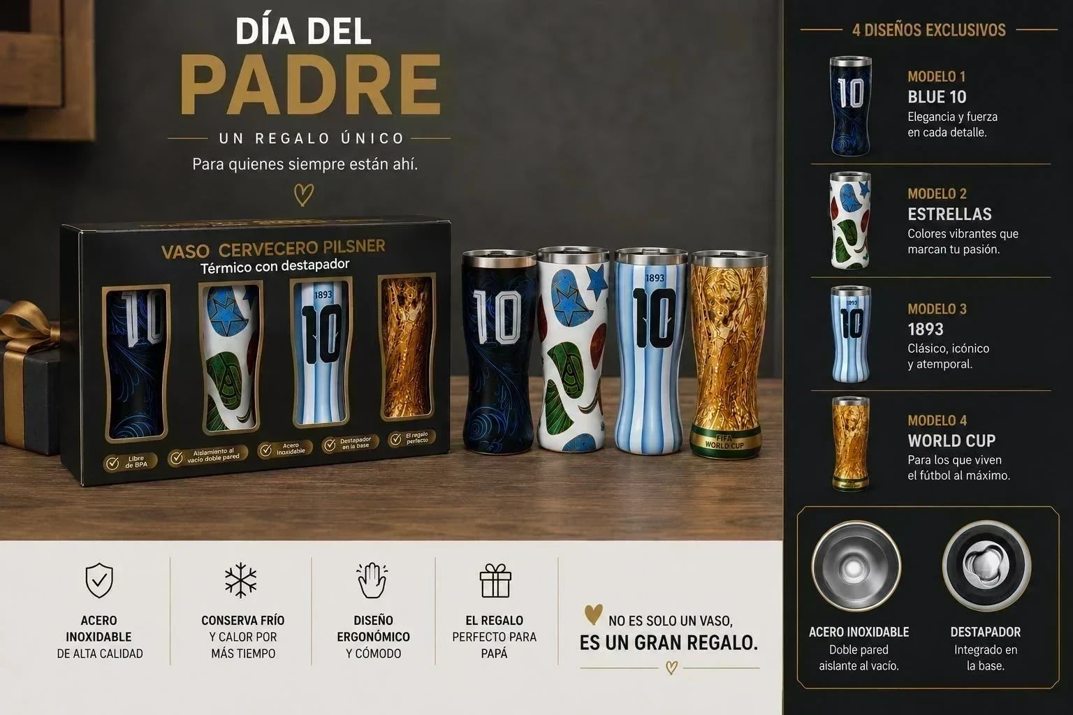 VASO TÉRMICO C/DESTAPADOR 