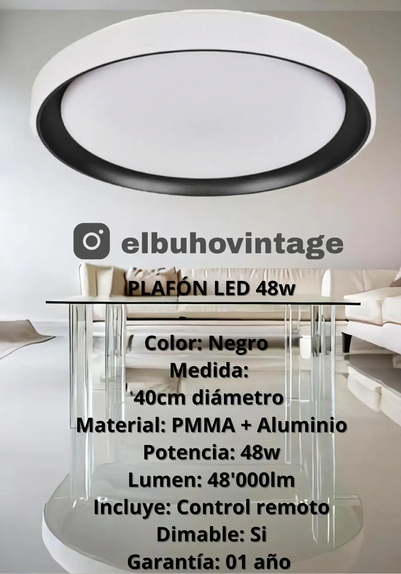 PLAFÓN LED Decorativo 48w 3